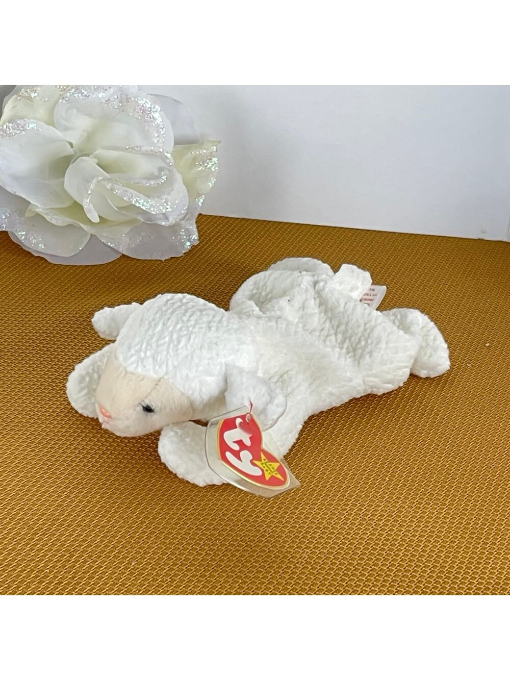 Vintage Rare Fleece, Ty Beanie Baby , Sheep, - Picture 1 of 8